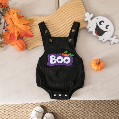 Body con bretelle in velluto a coste per Halloween BOO Baby - image 11