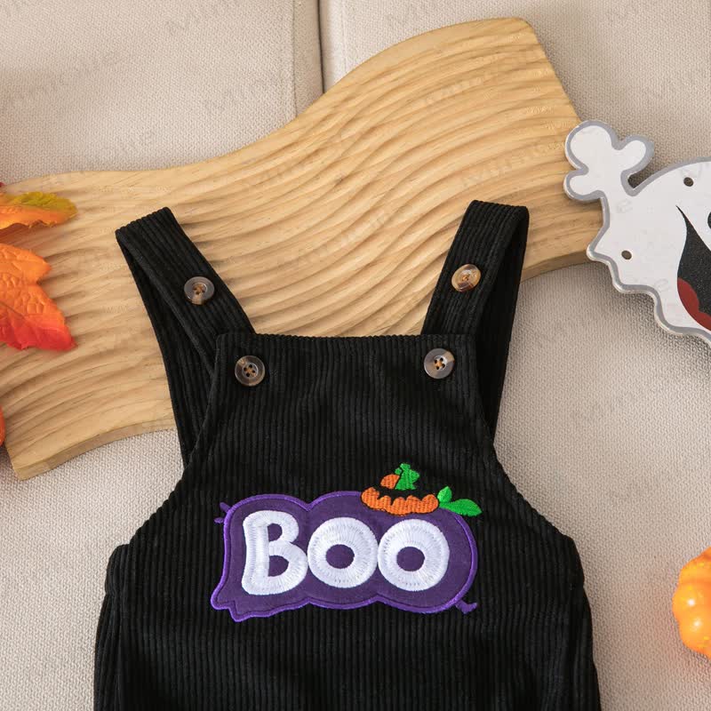 Body con bretelle in velluto a coste per Halloween BOO Baby - image 13