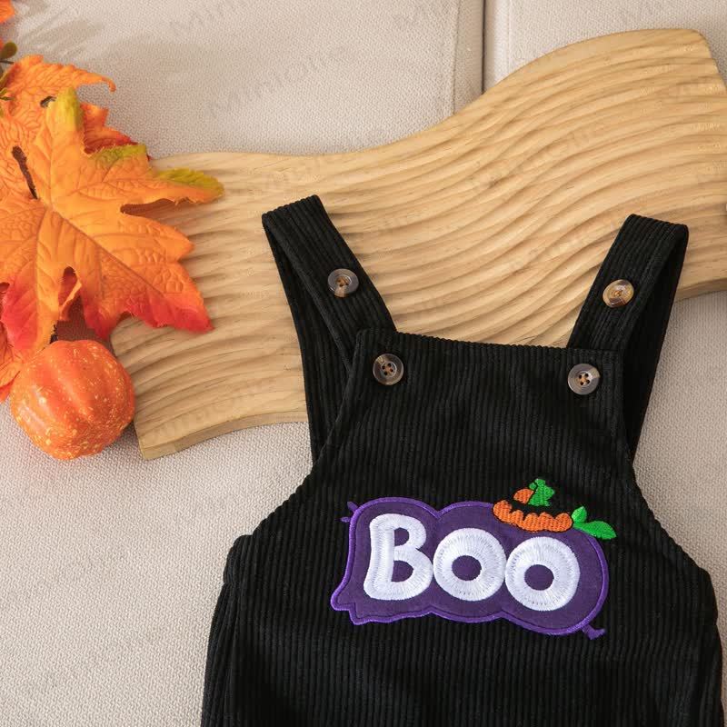 Body con bretelle in velluto a coste per Halloween BOO Baby - image 14