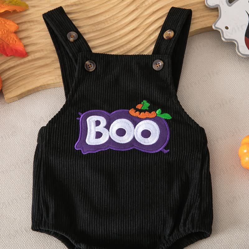 Body con bretelle in velluto a coste per Halloween BOO Baby - image 15
