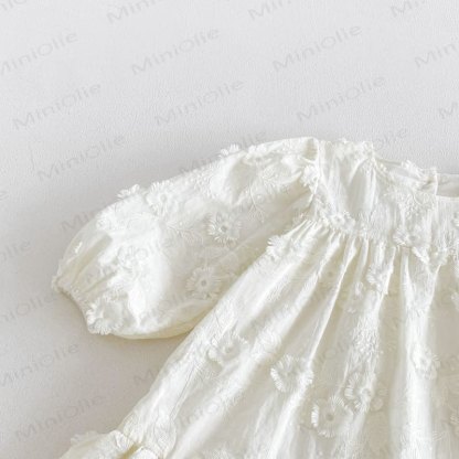 Vestitino a balze con fiori per bambina - image 5