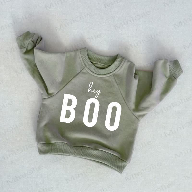 Felpa grigio-verde per neonati e bambini piccoli HEY BOO - Grigio Verde - 3-5T - image 1