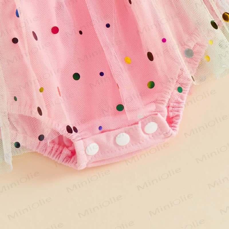 Body da compleanno per bambina in tulle con gonna e fascia per capelli. - image 11