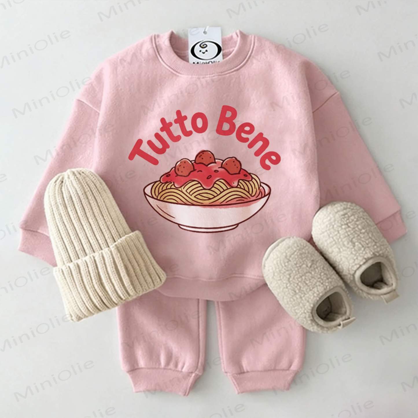 TUTTO BENE Felpa Baby Set 2 pezzi Rosa - Rosa - 2-3T - image 1