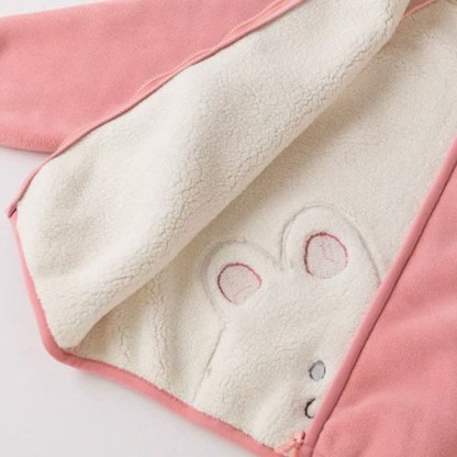 Giacca in pile con cappuccio a forma di animale per neonati e bambini piccoli - image 9