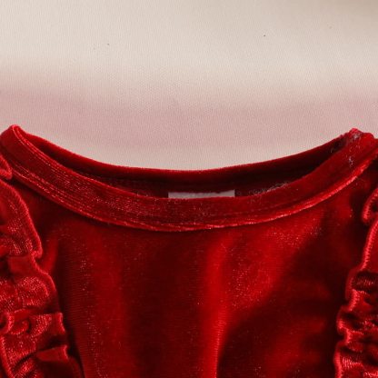 Vestitino da bambina in velluto e tulle con farfalle. - image 7