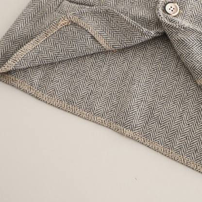 Completo da 3 pezzi per neonato composto da canottiera asimmetrica e camicia a righe. - image 8