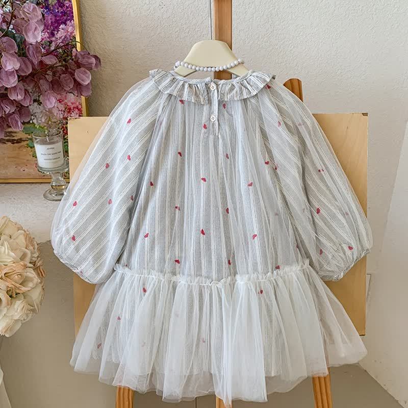 Vestito in tulle ricamato a forma di cuore per bambina - image 3