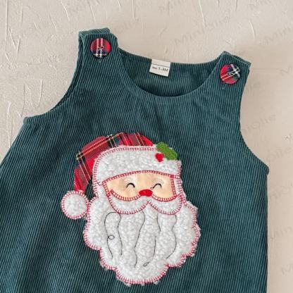 Tutina senza maniche in velluto a coste per neonato con motivo Babbo Natale - image 20