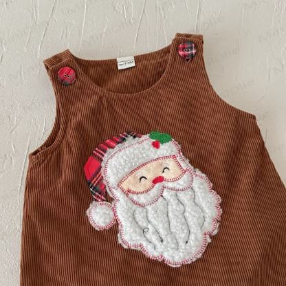 Tutina senza maniche in velluto a coste per neonato con motivo Babbo Natale - image 28