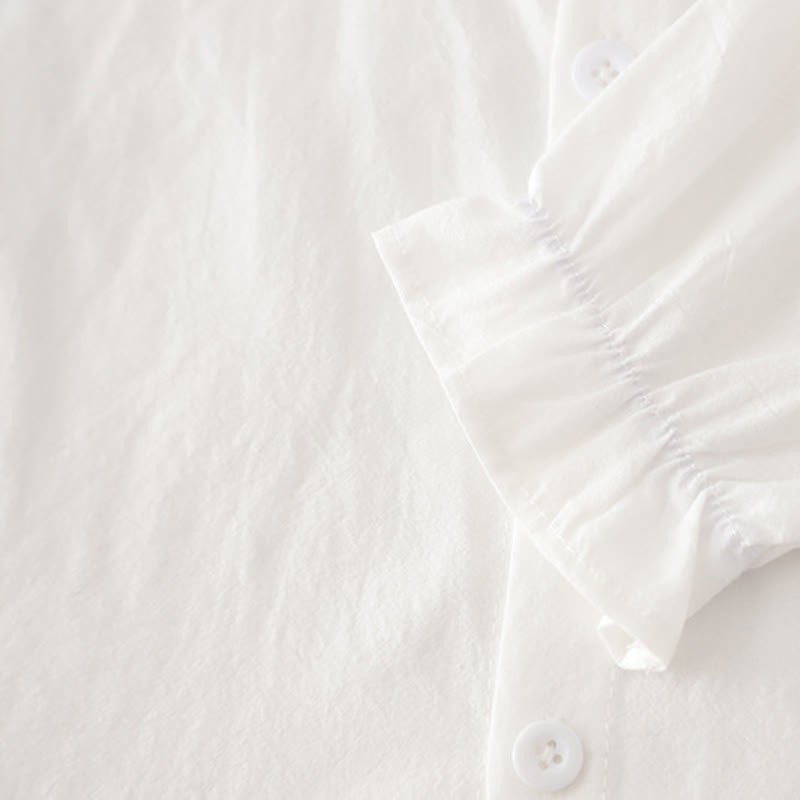 Completo da 3 pezzi in denim a maglia floreale per bambina - image 12