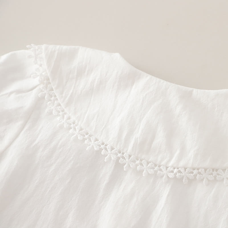 Completo da 3 pezzi in denim a maglia floreale per bambina - image 15