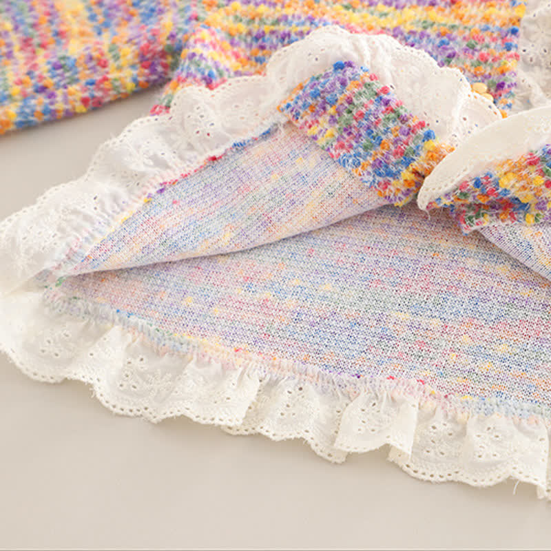 Completo da bambina composto da cardigan con applicazioni floreali e jeans, 3 pezzi - image 9