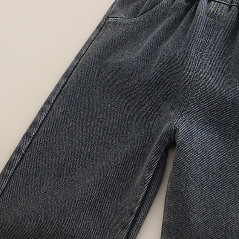 Completo da bambina composto da cardigan con applicazioni floreali e jeans, 3 pezzi - image 15