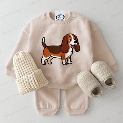 Completo Baby Puppy in due pezzi beige - Beige - 2-3T - image 1