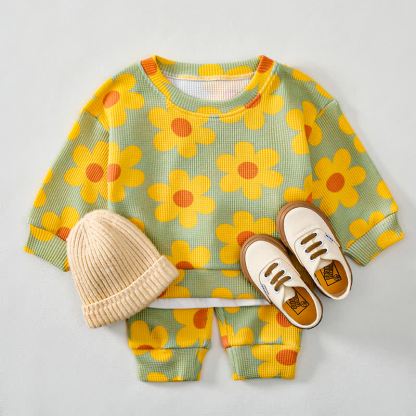 Set di 2 pezzi Baby Green Waffle Flower - image 2