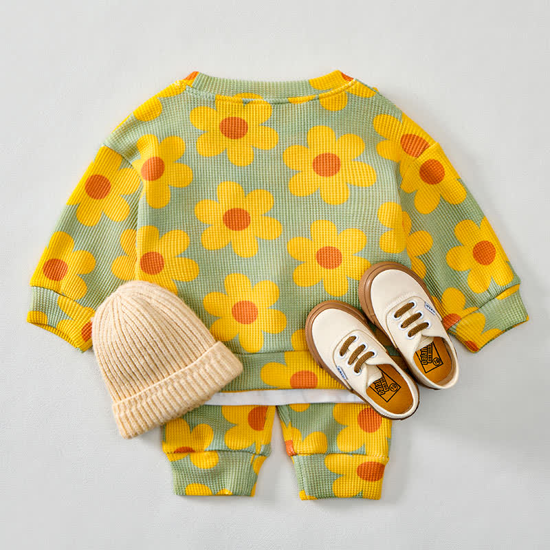 Set di 2 pezzi Baby Green Waffle Flower - image 3