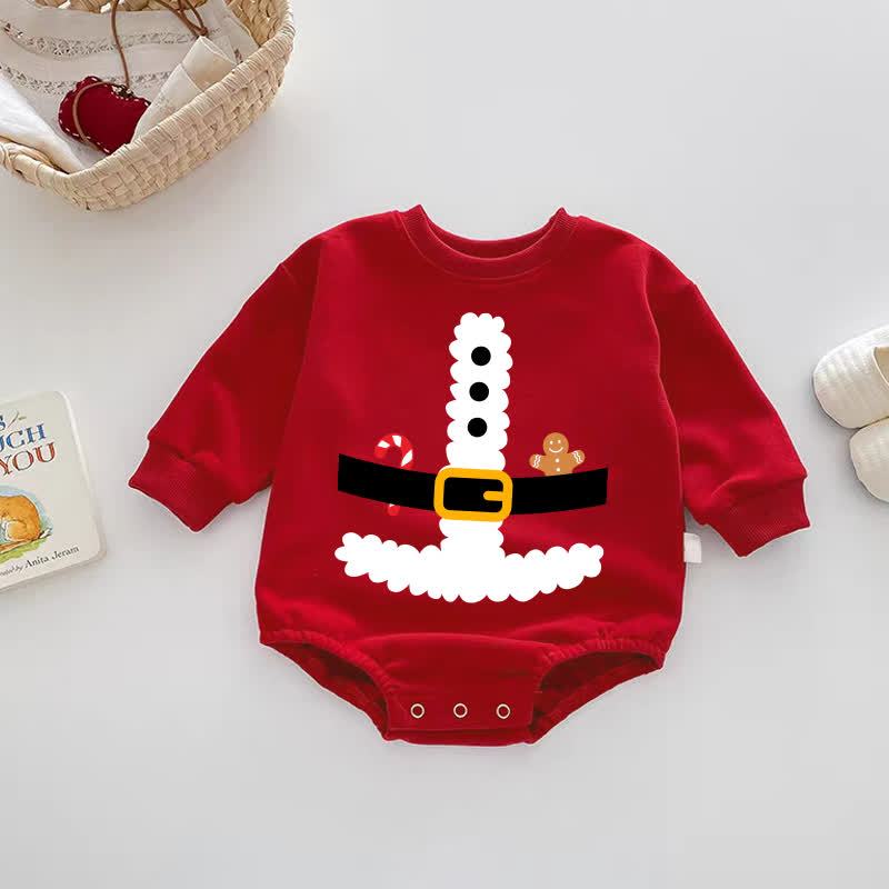 Body rosso con stampa di Babbo Natale per neonati - Rosso - 18-24 mesi - image 1