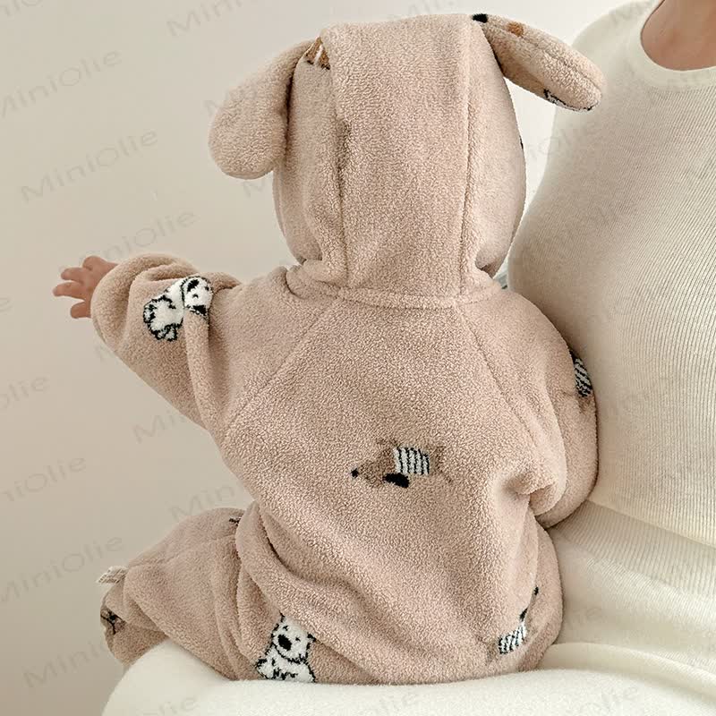 Tutina con cappuccio a forma di cuore/animale di peluche per neonati - image 5