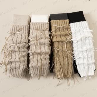 Leggings termici con fiocco per bambini - image 12