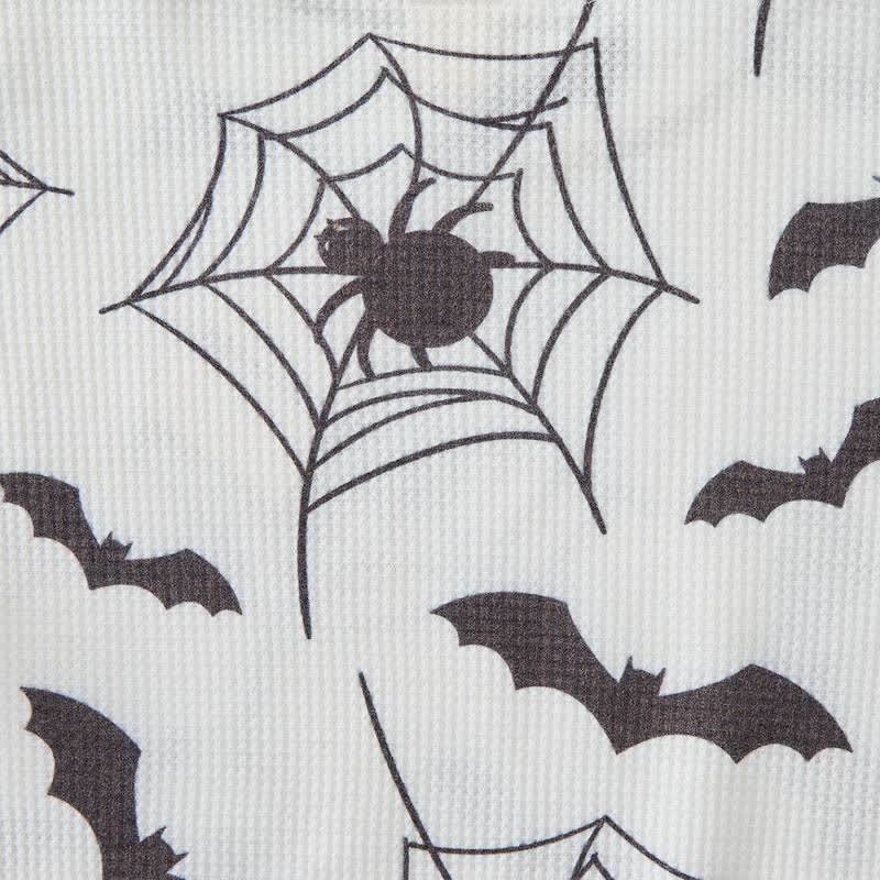 Set di 2 pezzi Baby Bat con stampa ragnatela a nido d'ape. - image 3