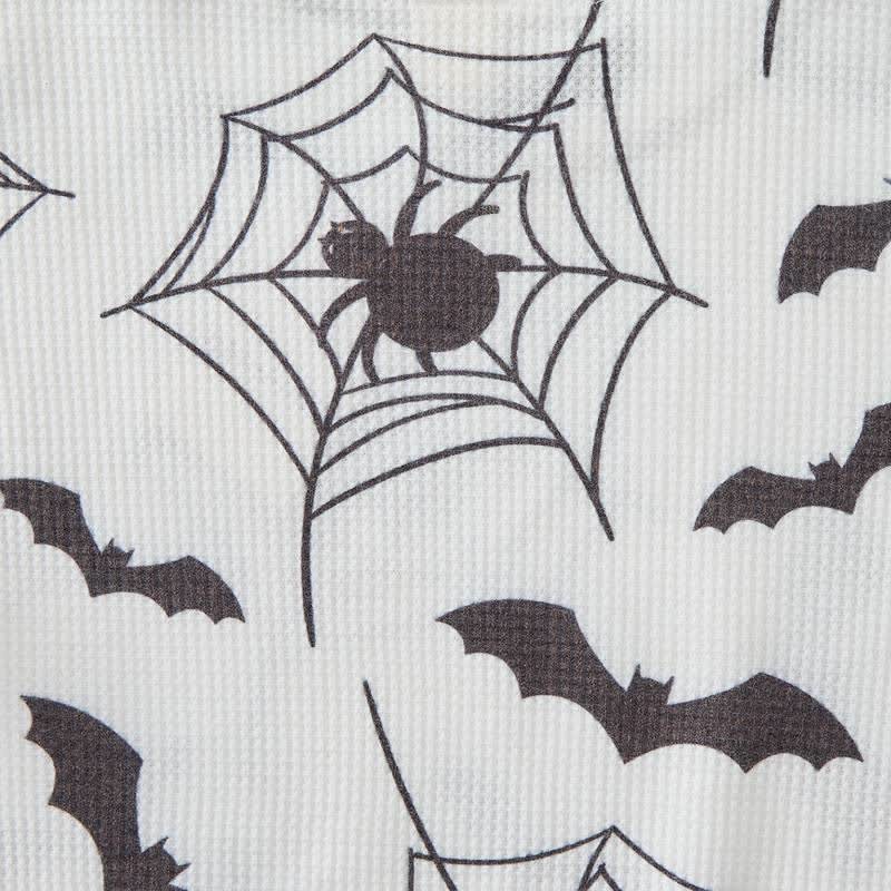 Set di 2 pezzi Baby Bat con stampa ragnatela a nido d'ape. - image 3