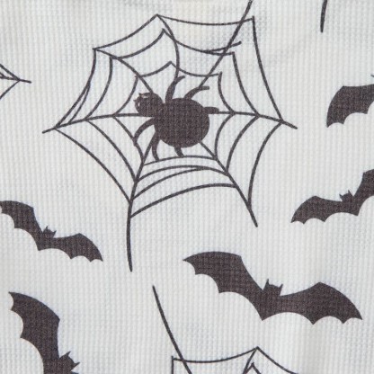 Set di 2 pezzi Baby Bat con stampa ragnatela a nido d'ape. - image 3