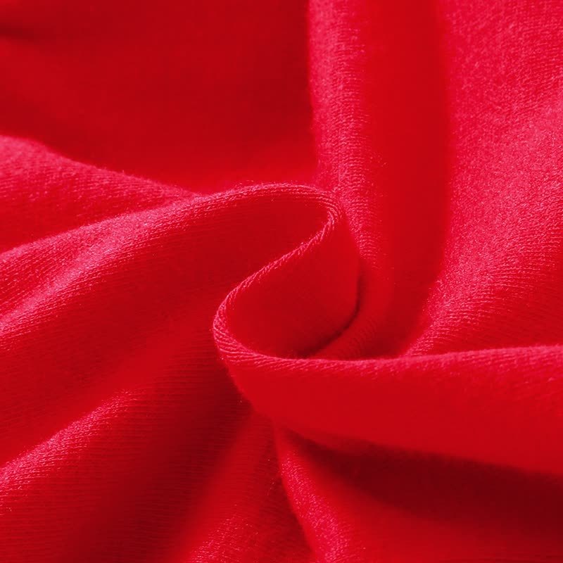 SANTA BABY - Abito da bambina in tulle rosso con stelle e fascia per capelli - image 8