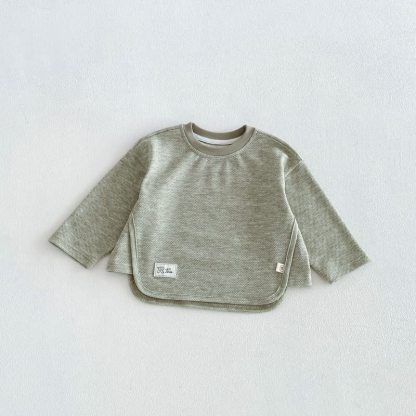 Maglione o pantaloni cargo a tinta unita per bambini piccoli - Verde - 6-7T - image 2