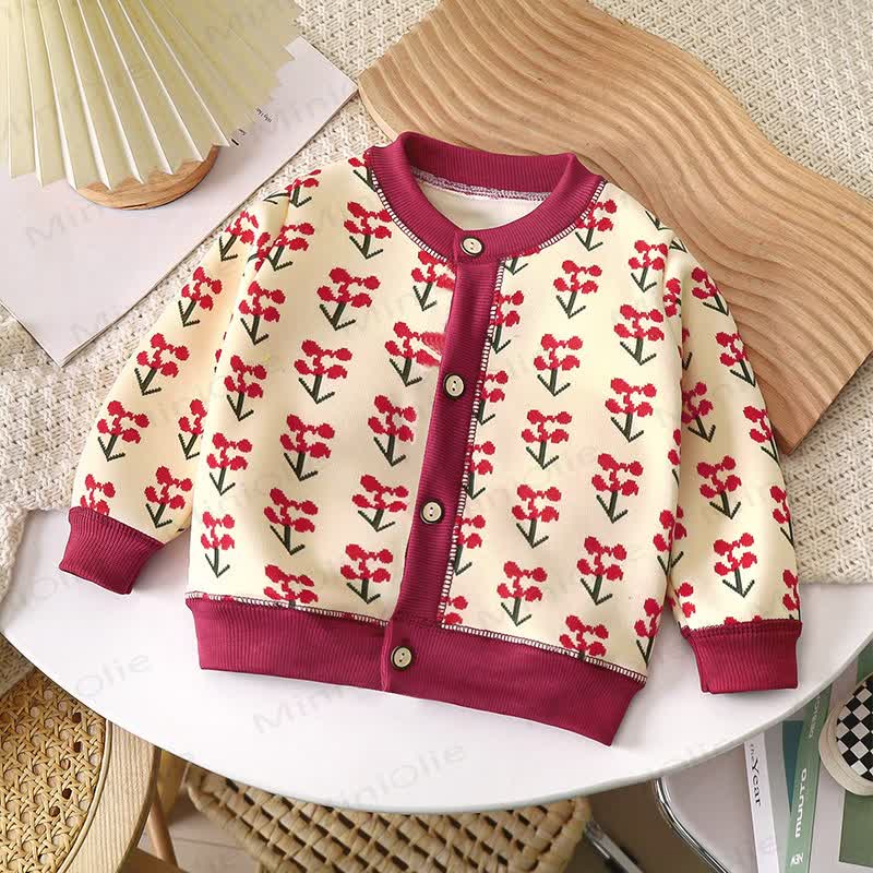 Cardigan/maglione per bambini con motivo giocoso - Ciliegia rossa - 8-9T - image 6