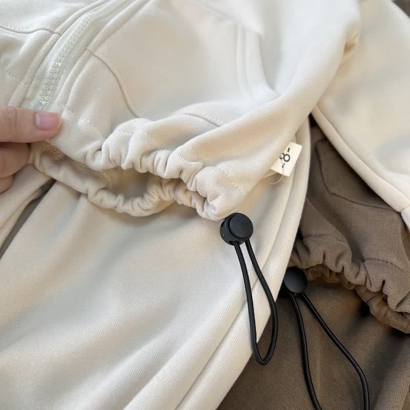 Completo due pezzi per neonato/a: giacca e pantaloni sportivi casual con cerniera. - image 10