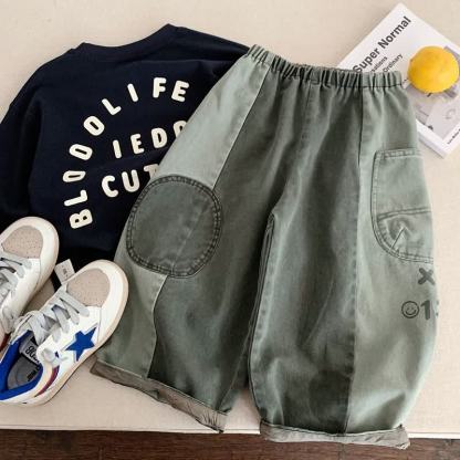 Pantaloni cargo casual per bambini - Verde - 8-9T - image 2