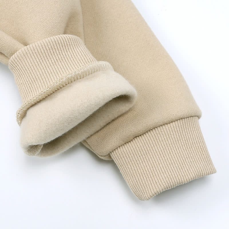 Completo per bambini composto da felpa con cappuccio e pantaloni in morbido pile, composto da due pezzi. - image 12