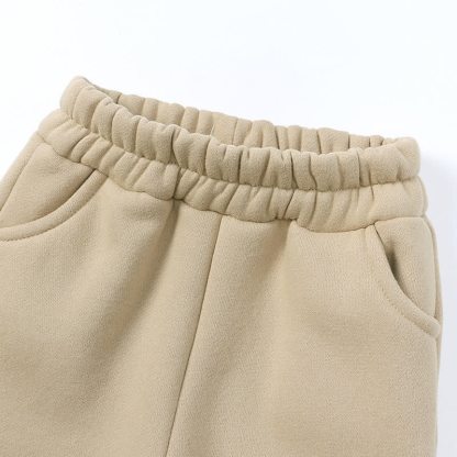 Completo per bambini composto da felpa con cappuccio e pantaloni in morbido pile, composto da due pezzi. - image 16