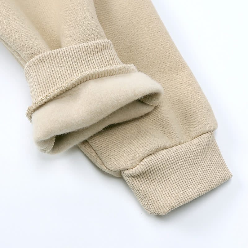 Completo per bambini composto da felpa con cappuccio e pantaloni in morbido pile, composto da due pezzi. - image 18