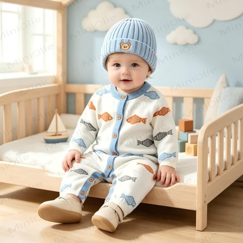 Tutina Baby Fish con bottoni sul davanti - image 3