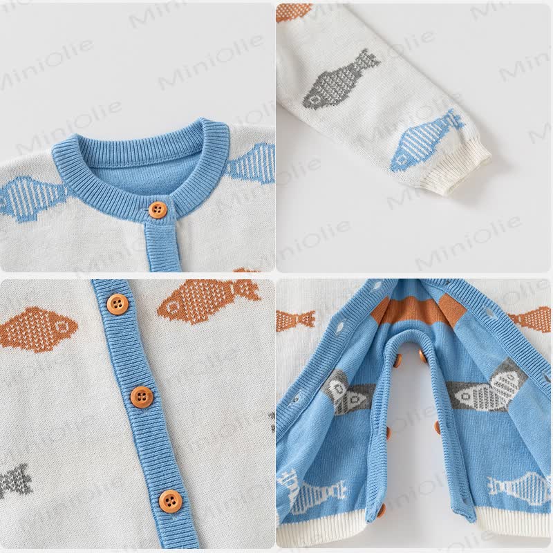 Tutina Baby Fish con bottoni sul davanti - image 4