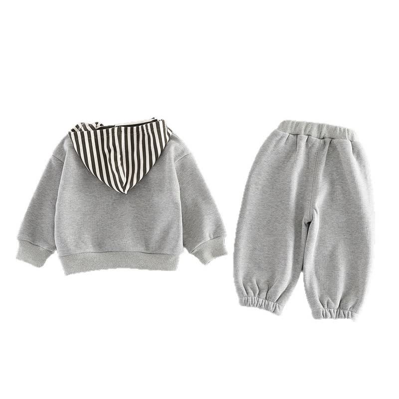 Completo da 2 pezzi in pile con orsetto per bambini GOOD TIME - image 4