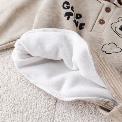 Completo da 2 pezzi in pile con orsetto per bambini GOOD TIME - image 8