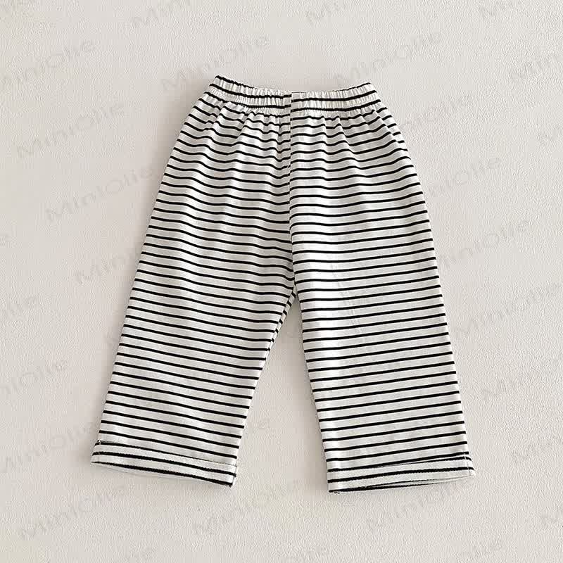 Pantaloni a righe/tinta unita per neonati e bambini - Banda - 3-5T - image 8