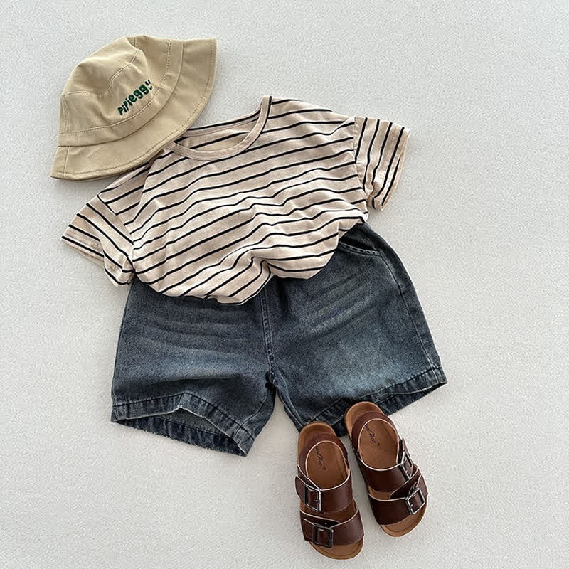 Maglietta casual a righe per bambini - image 8