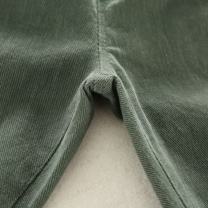 Pantaloni semplici di colore puro per bambini piccoli - image 11