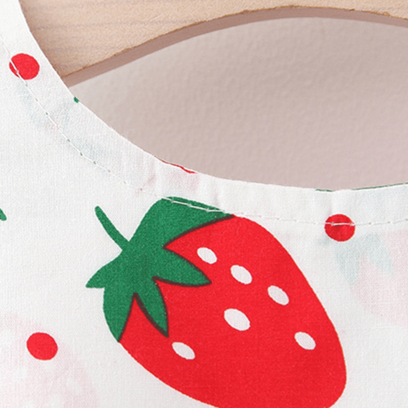 Vestito con cappello e pois a forma di fragola per bambini - image 7