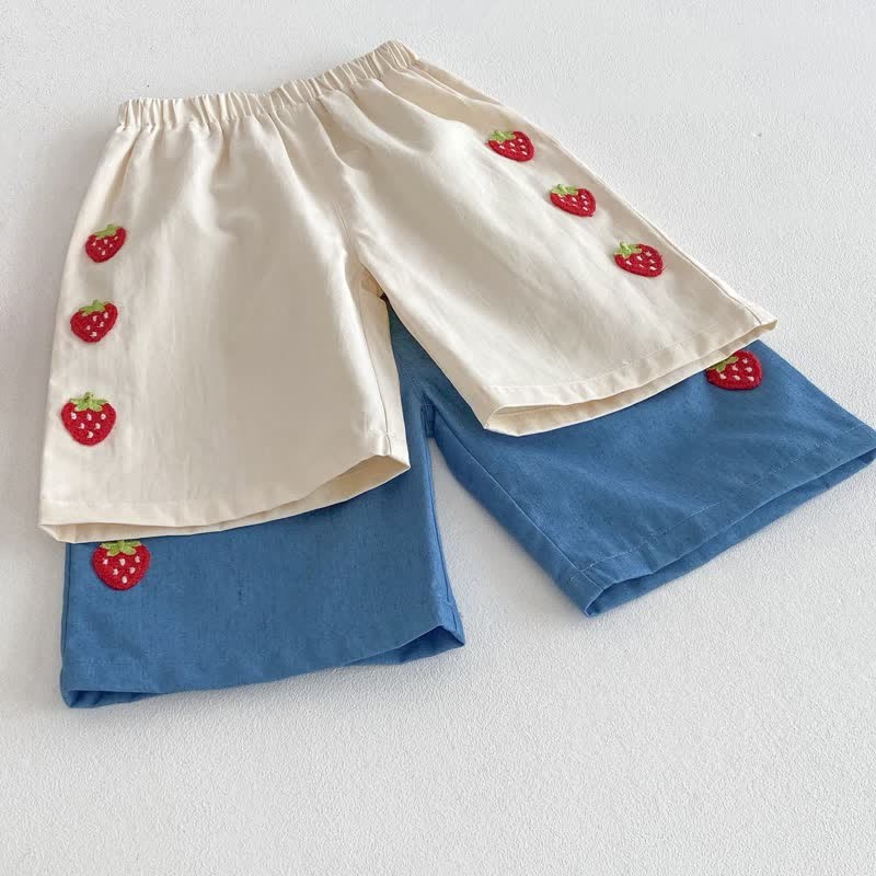 Canotta/pantaloncini in maglia a forma di fragola per neonati - image 12