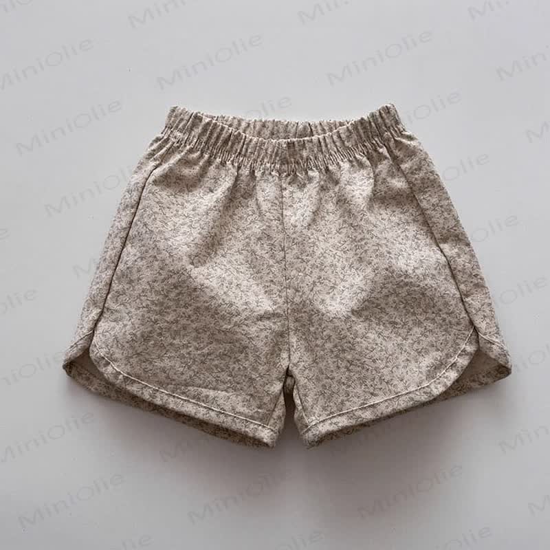 Pantaloncini in lino con fiocco a quadri per neonati e bambini - Fiore - 5-7T - image 12