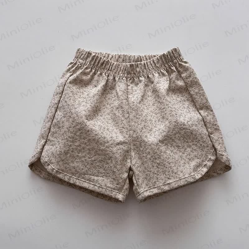 Pantaloncini in lino con fiocco a quadri per neonati e bambini - Fiore - 5-7T - image 12