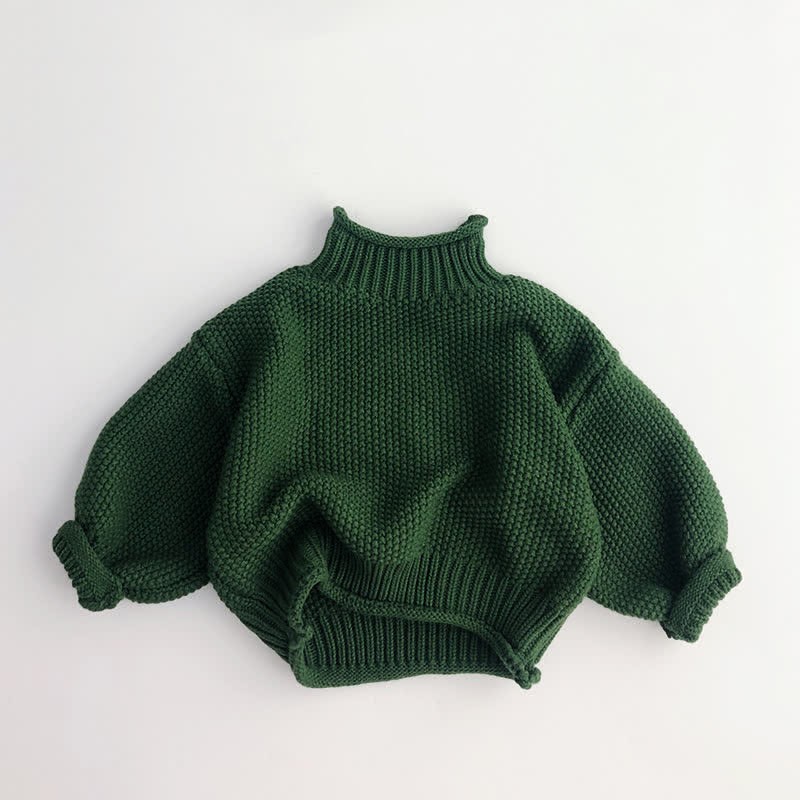 Maglione dolcevita retrò per bambini piccoli - Verde - 7-9T - image 2