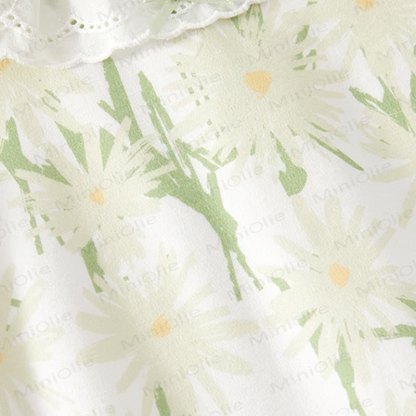 Tutina verde a fiori per bambina - image 7