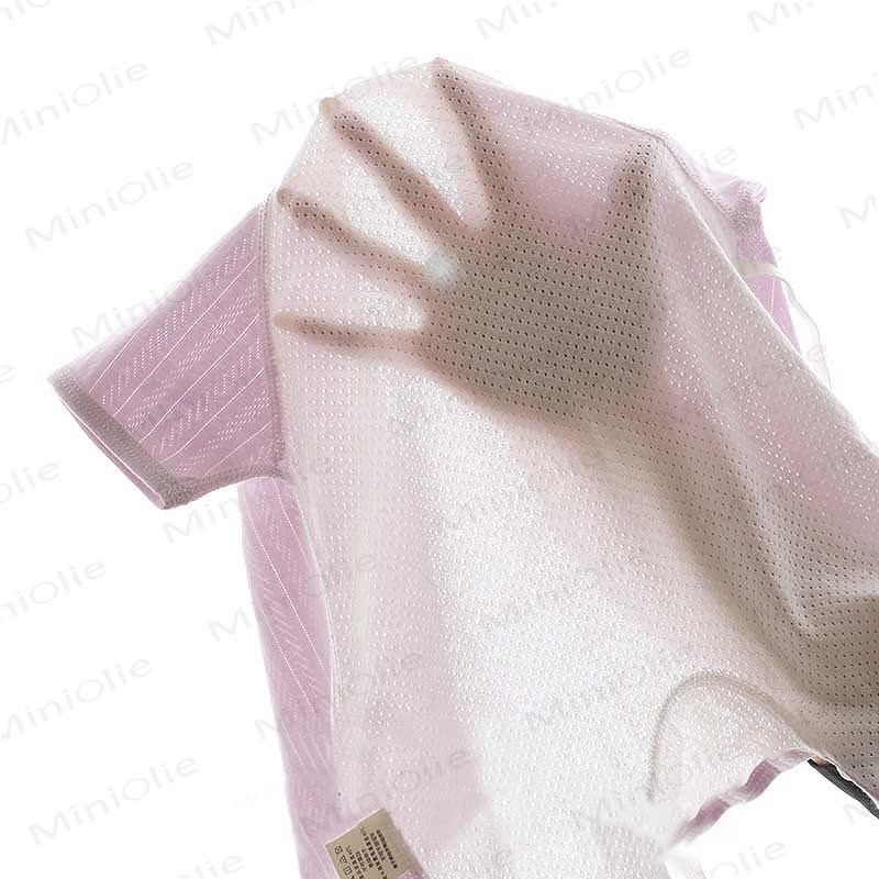 Tutina avvolgente a maniche corte in cotone biologico per neonati - image 6