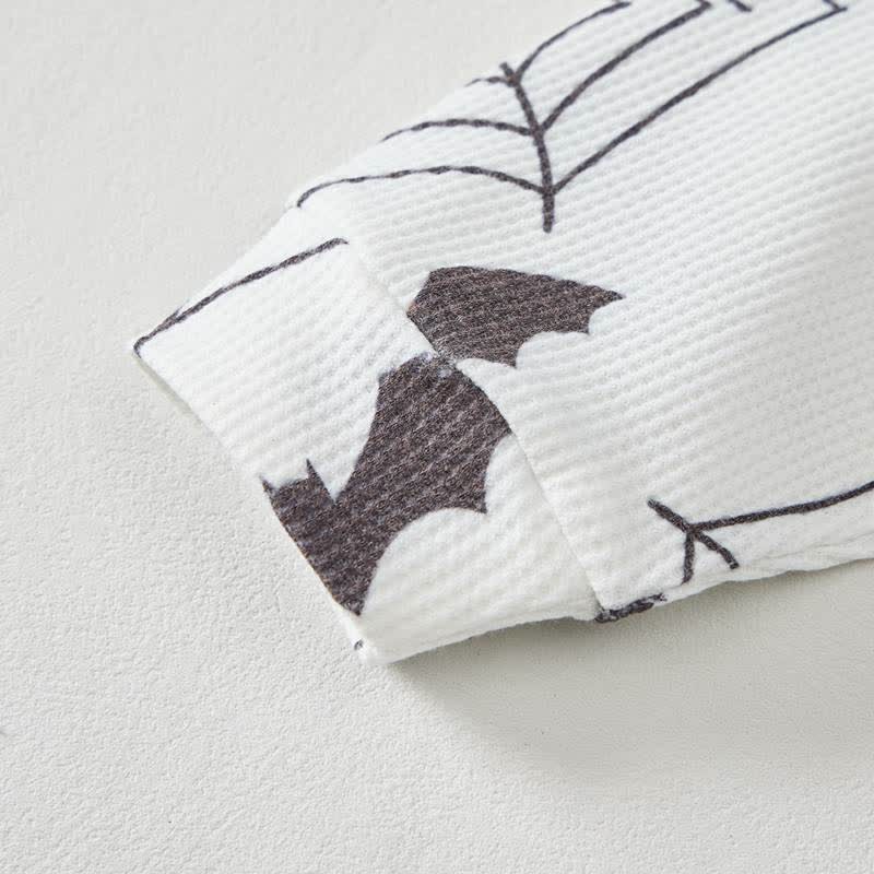Set di 2 pezzi Baby Bat con stampa ragnatela a nido d'ape. - image 5